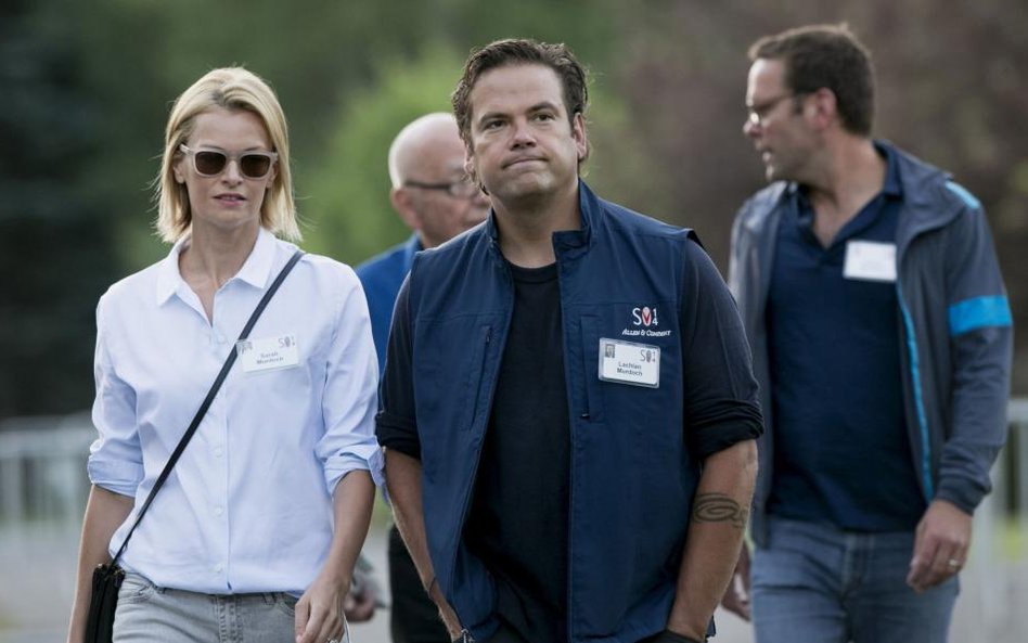 Lachlan Murdoch z żoną Sarah