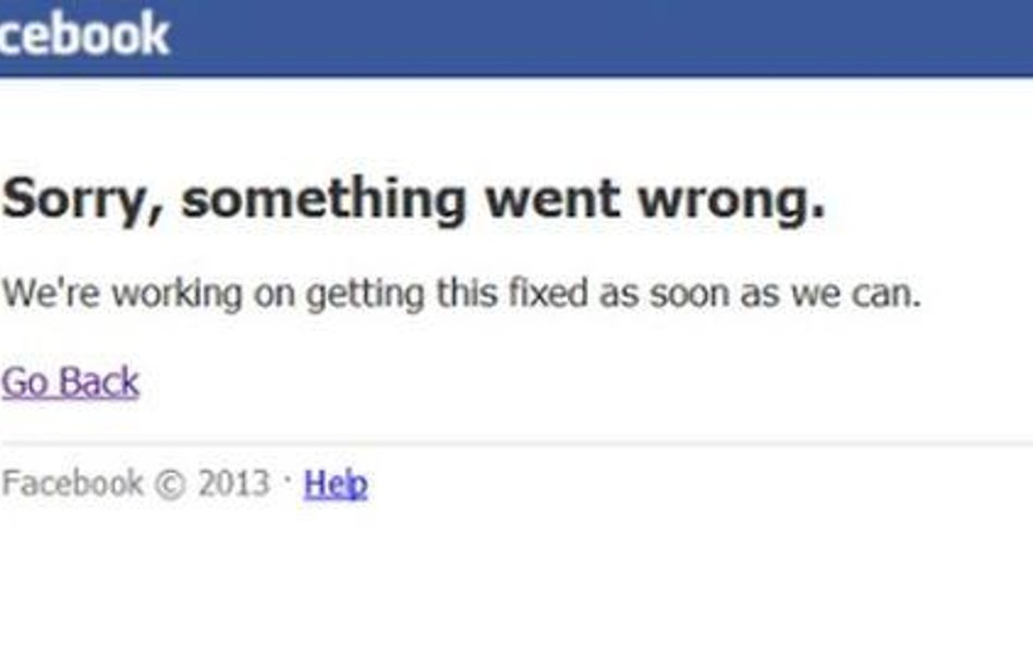 Awaria Facebooka. Najdłuższa od czterech lat
