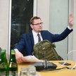 Były sekretarz stanu w Ministerstwie Sprawiedliwości, poseł PiS Michał Woś przed przesłuchaniem prze