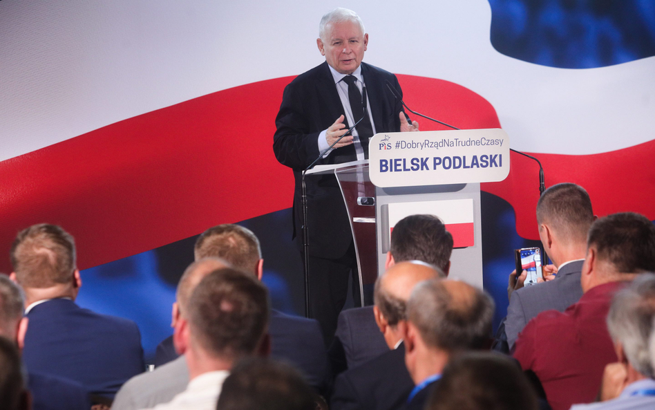 Prezes PiS Jarosław Kaczyński zamierza spotykać się z wyborcami do końca wakacji