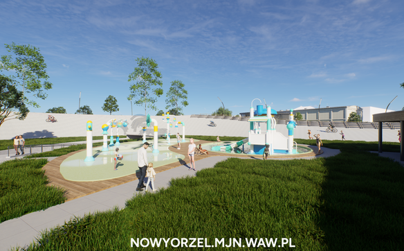 Wizualizacja rewitalizacji toru kolarskiego Orzeł