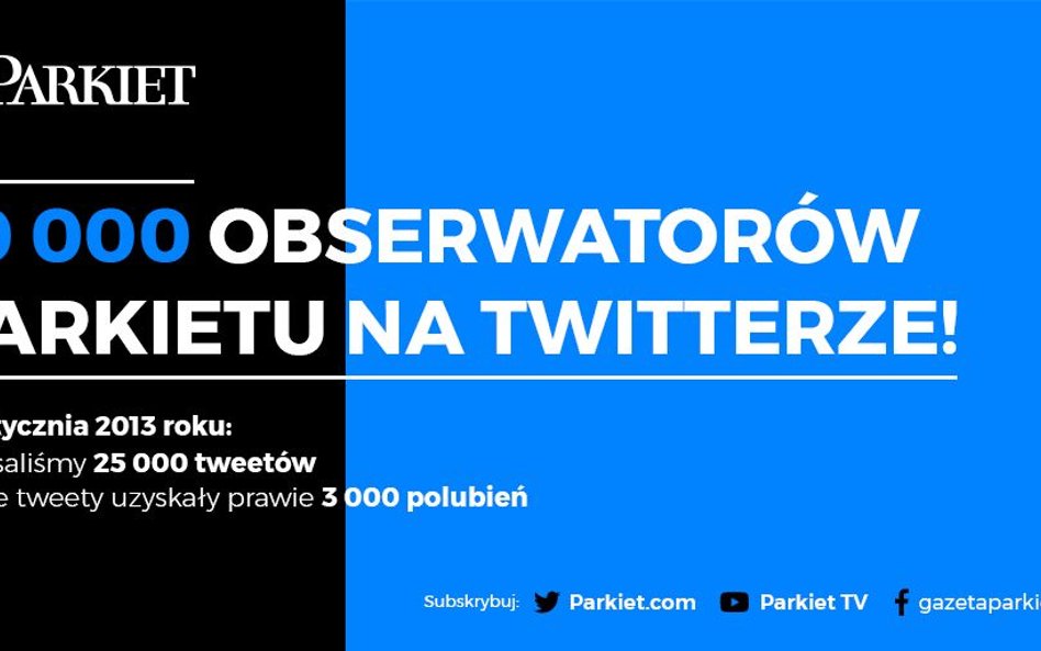 Mamy 10 tys. obserwatorów na Twitterze!