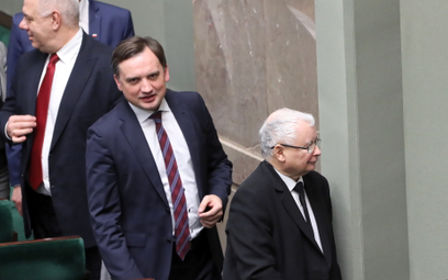Prezes PiS Jarosław Kaczyński i minister sprawiedliwości Zbigniew Ziobro