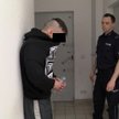 Piotr K. podczas konwoju do polskiego aresztu w maju