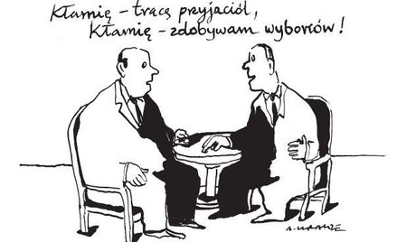 Komentarz rysunkowy. Kłamię