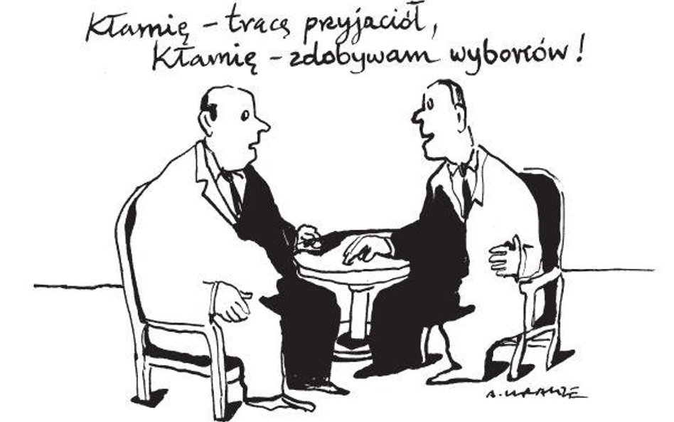 Komentarz rysunkowy. Kłamię