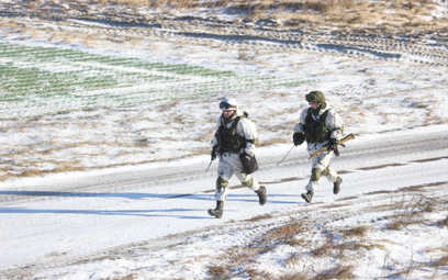 Żołnierze białoruscy i rosyjscy w czasie wspólnych ćwiczeń