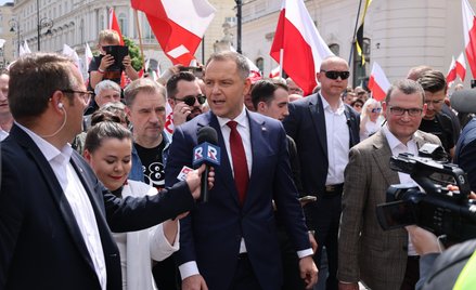 Marsz zwolenników Karola Nawrockiego w Warszawie