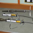 Granatnik RPG-76 ze zbiorów toruńskiego Muzeum Artylerii. Od góry: granat PG-76, wyrzutnia i granatn