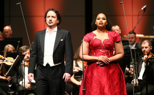 Pretty Yende i Artur Ruciński na koncercie w Operze Narodowej, 2022 r.