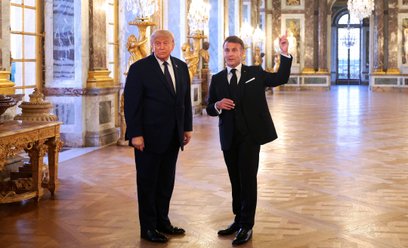 Donald Trump i Emmanuel Macron
