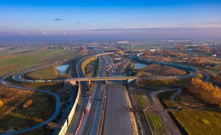 Kolejny odcinek autostrady A1 z trzema pasami