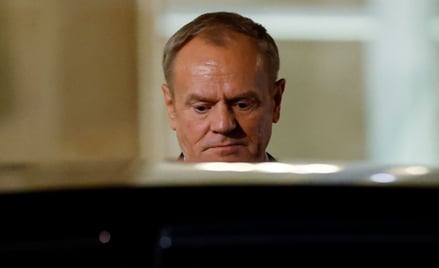 Premier Donald Tusk po spotkaniu z liderami części państw europejskich w Paryżu