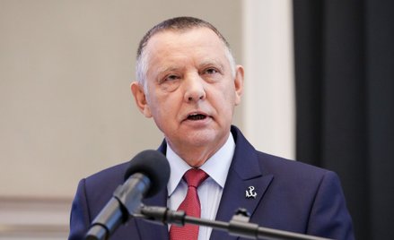 Prezes NIK Marian Banaś na konferencji prezentującej wyniki kontroli dotyczących realizacji zadań fi