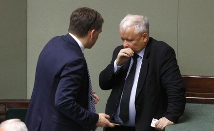 Minister sprawiedliwości Zbigniew Ziobro i prezes PiS Jarosław Kaczyński
