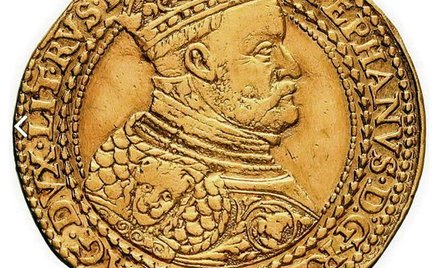 500 tys. zł kosztuje półportugał z 1585 roku wybity w Gdańsku (powiększenie)