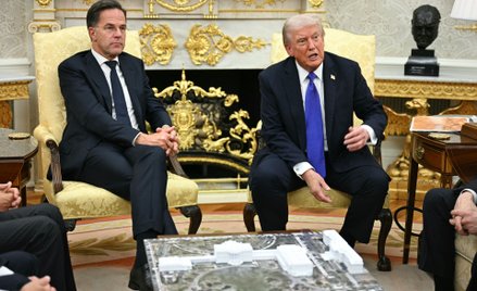 Mark Rutte i Donald Trump