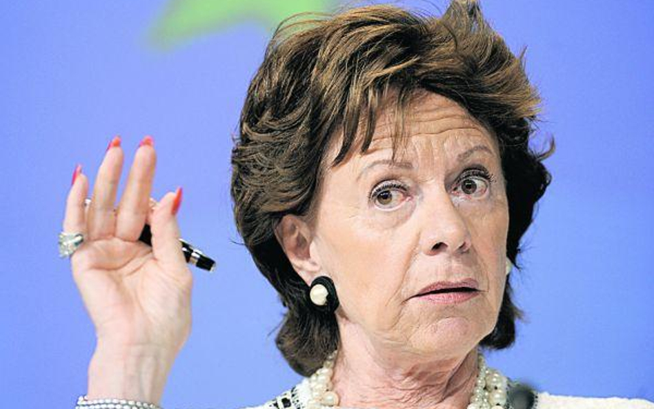 Neelie Kroes, która od pięciu lat stoi na straży wolnej konkurencji na unijnym rynku, nie patyczkuje