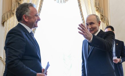 Władimir Putin podczas spotkania ze Steve'em Witkoffem 21 października