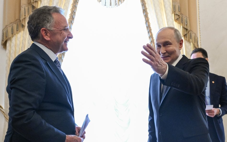 Władimir Putin podczas spotkania ze Steve'em Witkoffem 21 października