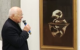 Wojciech Siudmak w Galerii ToTuart opowiada o obrazie „Wewnętrzny dialog"