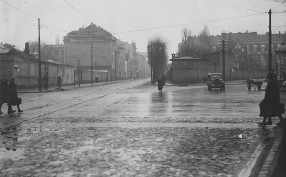 Zbieg Nowogrodzkiej z Koszykową przy Raszyńskiej. Jakże inna pod koniec lat 30. była pozycja w tej d