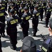 Na zdjęciu ślubowanie stu nowych policjantów Komendy Stołecznej w czerwcu 2008 r.