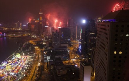 Powitanie Nowego Roku w Hong Kongu