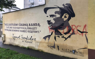 Tak wygląda teraz mural mjr Zygmunta Szendzielarza Łupaszki w Mińsku Mazowieckim