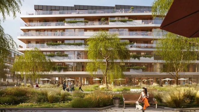 Jednym z budynków, który już trafił do oferty, jest siedmiokondygnacyjny obiekt z 278 mieszkaniami.