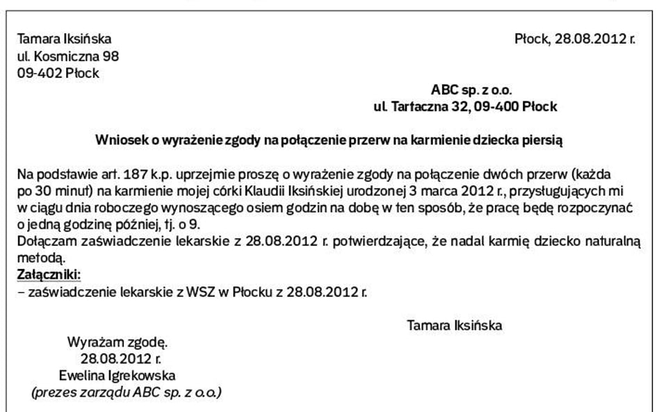 Szef ma prawo zażądać zaświadczenia lekarskiego o laktacji pracownicy