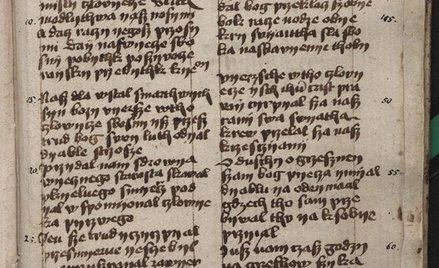 Rękopis "Bogurodzicy" na wystawie w Bibliotece Narodowej
