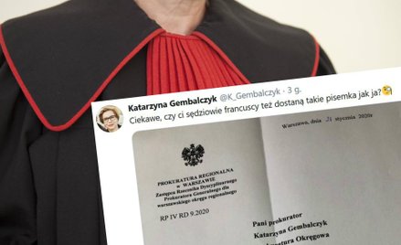 Prokurator Katarzyna Gembalczyk może mieć dyscyplinarkę za togę na Marszu Tysiąca Tóg