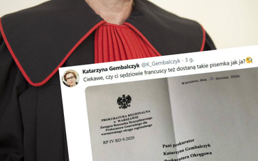 Prokurator Katarzyna Gembalczyk może mieć dyscyplinarkę za togę na Marszu Tysiąca Tóg