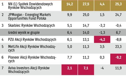 Fundusze akcji rynków wschodzących