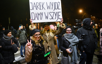Protest przed domem Kaczyńskiego