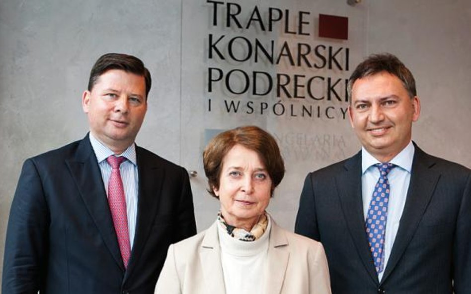 Traple Konarski Podrecki i Wspólnicy (na zdjęciu od lewej: Xawery Konarski, Elżbieta Traple, Paweł P