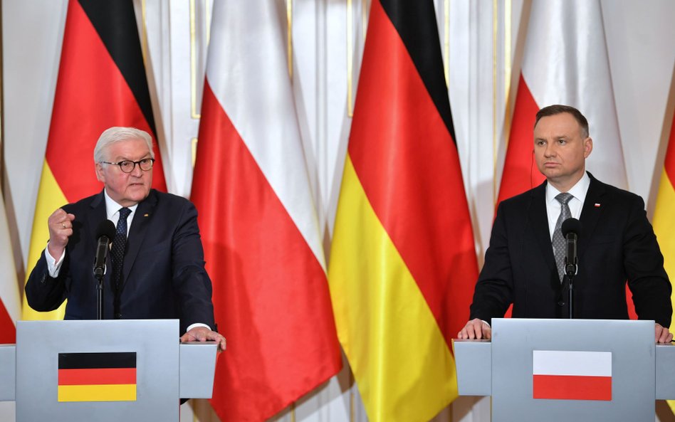 Frank-Walter Steinmeier i Andrzej Duda