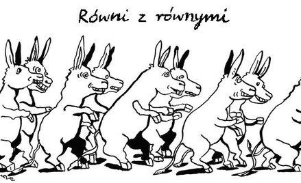 Komentarz rysunkowy. Równi