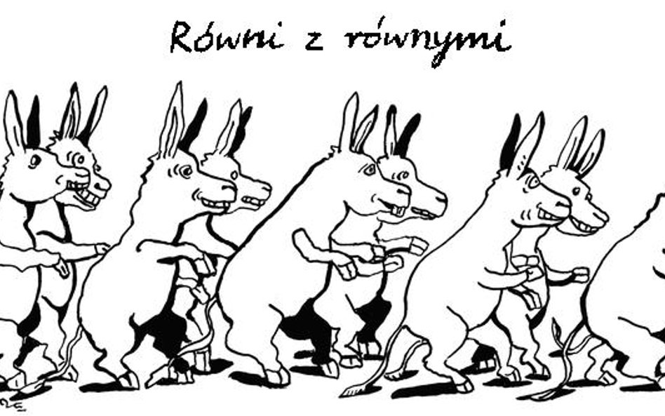 Komentarz rysunkowy. Równi