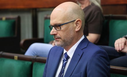 Kandydat na sędziego TK Maciej Berek na sali obrad Sejmu