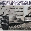 Polski plakat z cytatem z przemówienia marszałka Edwarda Rydza-Śmigłego
