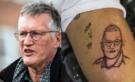 Wytatuował sobie twarz epidemiologa. "Robi dobrą robotę"