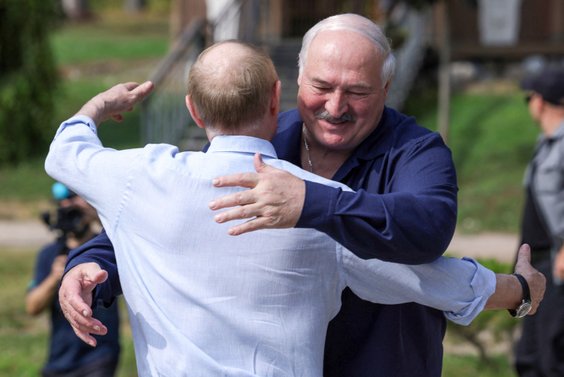 Władimir Putin przywitał Aleksandra Łukaszenkę w Monastyrze Wałaamskim