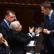 Prezes PiS Jarosław Kaczyński, minister obrony narodowej Mariusz Błaszczak, były wicemarszałek Sejmu