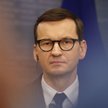 Premier Mateusz Morawiecki na konferencji prasowej w Rydze