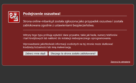 Klienci mBanku otrzymują e-maile od oszustów
