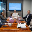 Od lewej: Henryk Orfinger, Dorota Wieczorkowska, Ewa Szadkowska, Marian Popinigis, Beata Krzyżagórsk