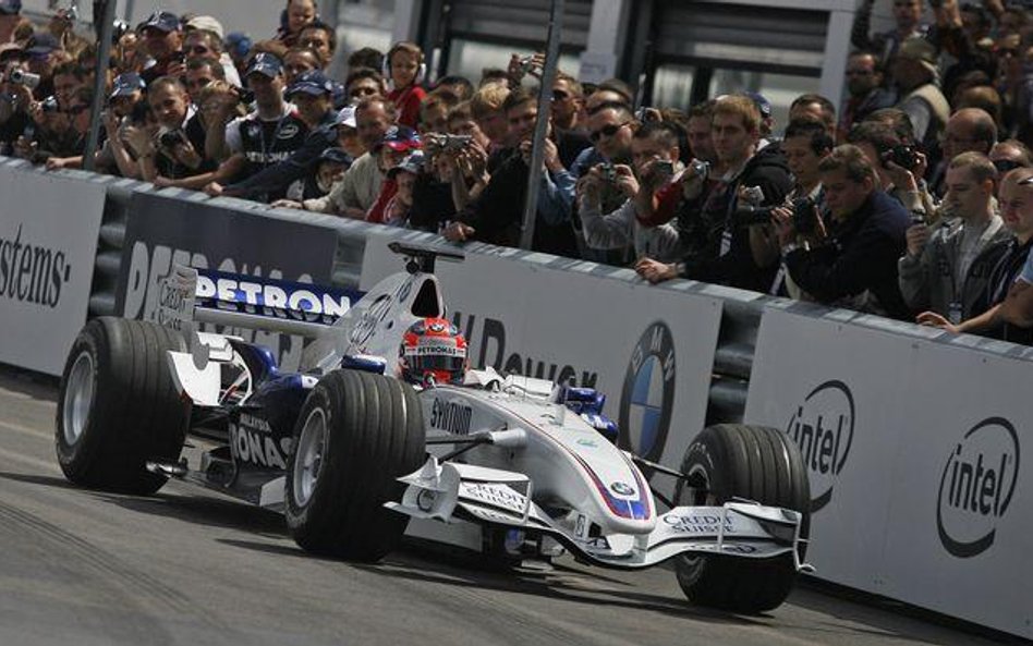 Robert Kubica i jego bolid