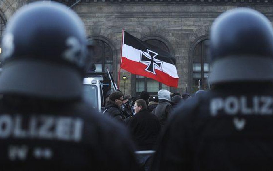 Nazistowska manifestacja w Dreźnie...